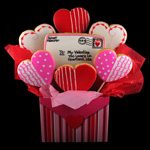Valentine Cookie Bouquet
